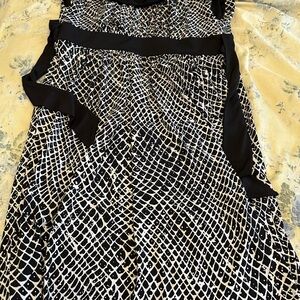 Alfani Black and White Midi Dress